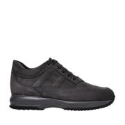 Hogan Casual Mocka Sneakers med Synlig Sömn Gray, Herr