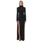 Amazuin Djup Svart Esme Elegant Klänning Black, Dam