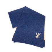 Louis Vuitton Vintage Pre-owned Tyg sjalar Blue, Dam