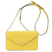 Michael Kors Pre-owned Pre-owned Laeder axelremsvskor Yellow, Dam