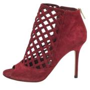 Jimmy Choo Pre-owned Pre-owned Mocka stvlar Red, Dam