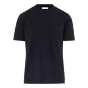 Paolo Pecora Svart Bomull Jersey Kortärmad T-shirt Black, Herr