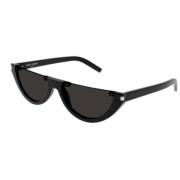 Saint Laurent Snygg Läder Axelväska Black, Unisex