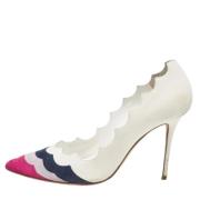 Manolo Blahnik Pre-owned Pre-owned Laeder klackskor White, Dam