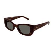 Saint Laurent Snygg Läder Axelväska Brown, Unisex