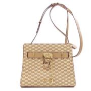 Michael Kors Pre-owned Pre-owned Plast axelremsvskor Beige, Dam