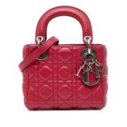 Dior Vintage Pre-owned Laeder handvskor Red, Dam