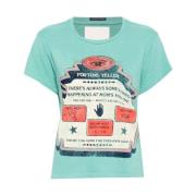 Mother Fortune Print T-Shirt Green, Dam