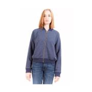 Gant Elegant Blått Sweatshirt med Dragkedja Blue, Dam