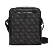 Guess Milano PU Läder Messenger Väska Black, Herr