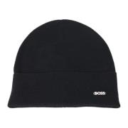 Hugo Boss Metall Logo Ull Kashmir Beret Black, Dam