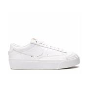 Nike Vita låga plattformsneakers logotyp White, Dam