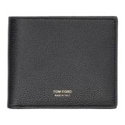 Tom Ford Grainy Läder Bifold Plånbok Black, Herr