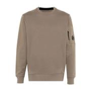 C.p. Company Linssweatshirt med detaljer Brown, Herr