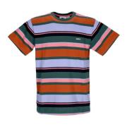 Obey Randig Tee Mörk Cedar Multi Herr Multicolor, Herr