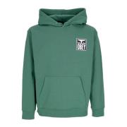 Obey Premium Huvtröja med Ögonikon Green, Herr