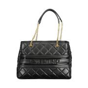 Valentino by Mario Valentino Svart Polyeten Kedja Axelväska Black, Dam