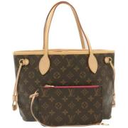 Louis Vuitton Vintage Pre-owned Canvas axelremsvskor Brown, Dam