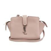 Yves Saint Laurent Vintage Pre-owned Laeder axelremsvskor Beige, Dam