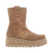 Nerogiardini Plattform Dam Ankelboots Svart Beige, Dam