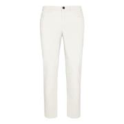 Boggi Milano Samtbyxor i stretch White, Herr