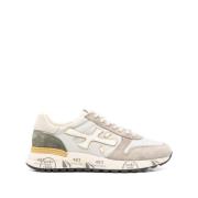 Premiata Beige Platta Skor Mick Beige, Herr