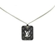 Louis Vuitton Vintage Pre-owned Metall halsband Gray, Dam