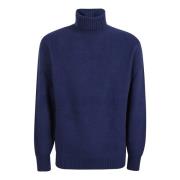 Eleventy Lyxig Blå Tröja Aw24 Blue, Herr