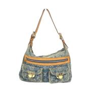 Louis Vuitton Vintage Pre-owned Tyg louis-vuitton-vskor Blue, Dam