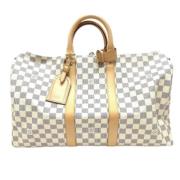 Louis Vuitton Vintage Pre-owned Tyg louis-vuitton-vskor White, Dam