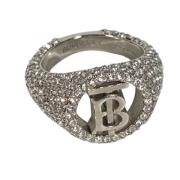 Burberry Vintage Pre-owned Metall ringar Gray, Dam