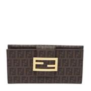 Fendi Vintage Pre-owned Belagd canvas plnbcker Brown, Dam