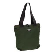 Prada Vintage Pre-owned Nylon prada-vskor Green, Dam