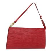 Louis Vuitton Vintage Pre-owned Laeder kuvertvskor Red, Dam