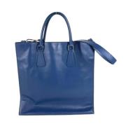 Prada Vintage Pre-owned Tyg prada-vskor Blue, Dam