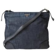 Prada Vintage Pre-owned Bomull prada-vskor Blue, Dam