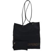 Fendi Vintage Pre-owned Nylon totevskor Black, Dam