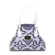 Louis Vuitton Vintage Pre-owned Canvas axelremsvskor Purple, Dam