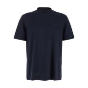 Emporio Armani Aquila Floccata T-shirt för män Blue, Herr