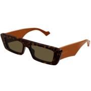 Gucci Stiliga solglasögon för modeentusiaster Brown, Unisex