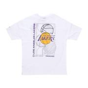 New Era NBA Lakers Grafisk Tee Vit/Svart White, Herr