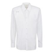 Alexander McQueen Klassisk Vit Bomull Poplin Skjorta White, Herr