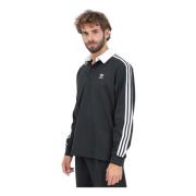 Adidas Originals Svart Polo Adicolor Rugby Herr Black, Herr