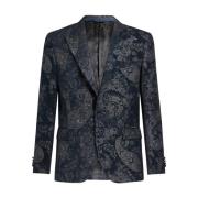 Etro Stilig Herr Blazer Jacka Black, Herr