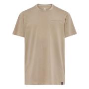 Boggi Milano Australisk bomull Jersey fick T-shirt Beige, Herr