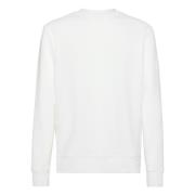 Boggi Milano Bomull Blandad Crew Neck Sweater White, Herr