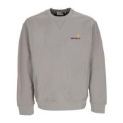 Carhartt Wip Amerikansk Script Sweat Rund Hals Gray, Herr