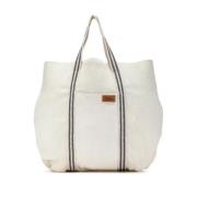 Chloé Pre-owned Pre-owned Canvas handvskor Beige, Dam