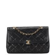 Chanel Vintage Pre-owned Laeder axelremsvskor Black, Dam