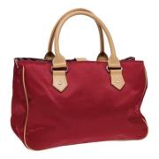 Burberry Vintage Pre-owned Nylon handvskor Red, Dam